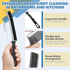 Crevice Cleaning Brush Set (12 Pack) – Hard Bristle Gap Cleaning Tool for Window Tracks, Grout & Bathroom Corners – Thin Deep Cleaning Brush for Kitchen Sink, Sliding Door Tracks & Tight Spaces