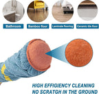 Self-Wringing Twist Mops for Floor Cleaning, Microfiber Floor mop with 57 " Long Handle, Easy Wringing Mop for Hardwood Commercial Household Clean