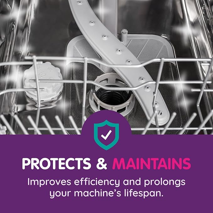 Vamoosh 6-in-1 Dishwasher Cleaner | Natural Citric Acid Cleaning Formula | Limescale Removal | Grease Elimination | Eco-Friendly | Made in the UK | 50g (Pack of 15)