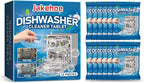 Dishwasher Cleaner & Deodorizer Tablets, 24-Pack Dishwasher Maintenance Tablets for Interior, Pump, Filter, Spray arm & Drain, Helps Remove Grease, Limescale & Mineral Buildup 1-Year Supply