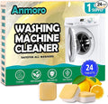 Washing Machine Cleaner Tablets,24 Pack Deep Cleaning Tablets for HE,Front & Top Load Washers - Eliminates Odor-Causing Buildup,Debris from the Drum,and Pet Hair,Septic Safe - 1 Year Supply