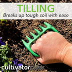 Bear Paws Cultivator Claw - Ergonomic Gardening Tools - Hand Held Garden Tool - Hand Rake - Strong Nylon Weeder - Manual Weeding, Aerating, Cultivating…