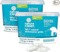 Nature Clean Non Toxic Dishwasher Detergent Pods, Plant-Based Dishwashing Pods, Non-Toxic & Unscented Dish Pods, Tough on Grease, Eco-Friendly Cleaning Power, 60 Count, Pack of 2