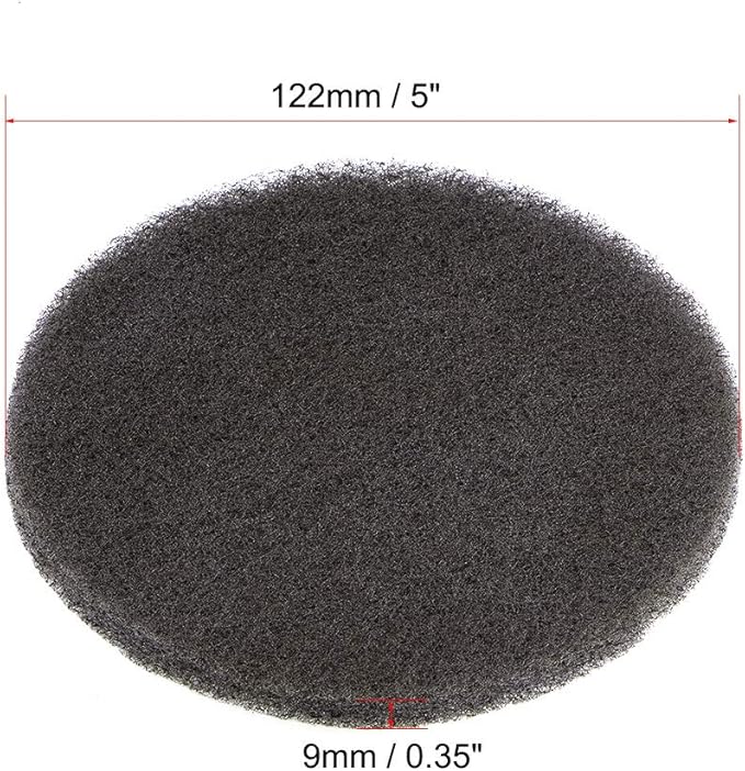 uxcell 5 Inch 1500 Grit Drill Power Brush Tile Scrubber Scouring Pads Cleaning Tool 5pcs