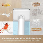 HABIUBIU Wet Dry Vacuum Cleaner, 180° Lay-Flat Cordless Vacuum Mop Combo with Edge Cleaning, All-in-One Floor Cleaner for Hard Floors, Self-Cleaning, 45mins Runtime, LED Display, Voice Prompts
