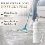 R&W Co. Original Mop Soap – 32 oz Premium Multi-Surface Floor Cleaner, Streak-Free Shine for Tile, Hardwood & Laminate Floors, Non-Toxic, Pet & Skin Safe Gentle Cleaning Formula (Brazilian Waves)