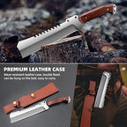 Outdoor Short Machete with Sheath for Cutting Trees, for Yard Work and for urvival Machete Ideal for Gardening,Camping, Fishing, Hunting, Bushcraft