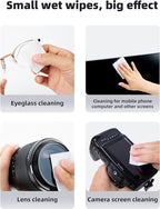 400 Count Lens Wipes for Eyeglasses, Eye Glasses Cleaner Wipes Pre-moistened Individually Wrapped Sracth-Free Streak-Free Eyeglass Cleaning Wipes for Camera Lens, Sunglass, Goggles