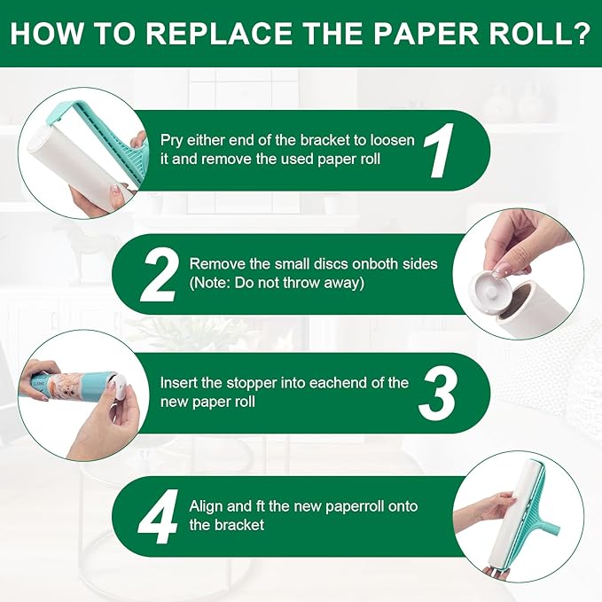 KeFanta 3Pcs Large Lint Roller Refills (270 Sheets) 11.8" Wide