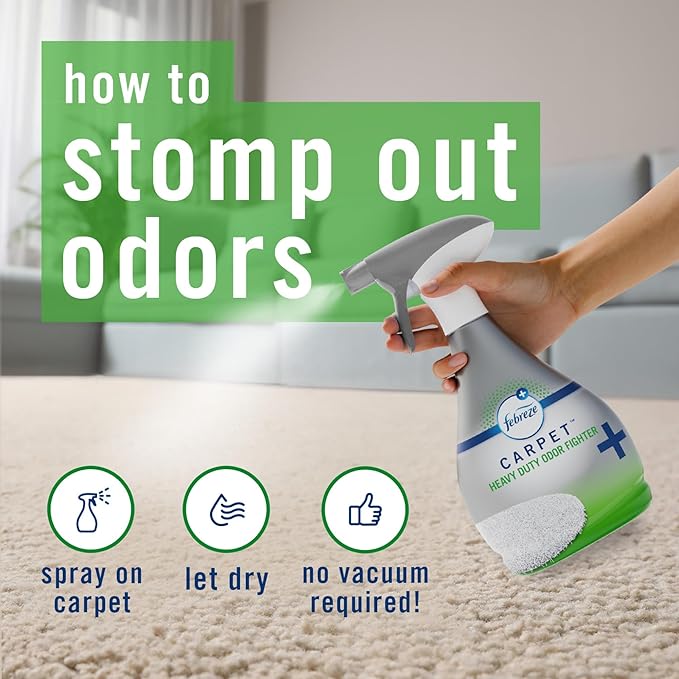 Febreze FABRIC Downy Calm & Febreze Heavy Duty Carpet Rainforest Breeze, 16.9oz, 2 pack