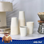 JOLLY CHEF 500 Count 5 oz Paper Cups, Disposable Bathroom Mouthwash White Drinking Cups for Home, Office, School, Store Use