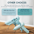 Hot Glue Gun, Mini Hot Glue Gun Kit with 30 Glue Sticks, Consistent Flow, Fast Heating& Ergonomic Design for School Arts& Crafts, DIY Projects and Home Repairs& Decoration