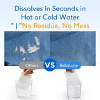 BellaLuce Laundry Detergent Sheets - Laundry Sheets, 240 Loads, Eco-Friendly, Plastic-Free, Fresh Linen Scent, Space Saving, Fast Dissolve & Hypoallergenic, Laundry Detergent for Home,Dorms,Essentials