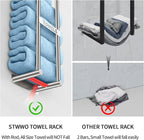 Towel Racks for Bathroom, STWWO Towel Storage for Small Bathroom 22inch, Stainless Steel Towel Rack Wall Mounted for Bath Towel, Brushed Nickel