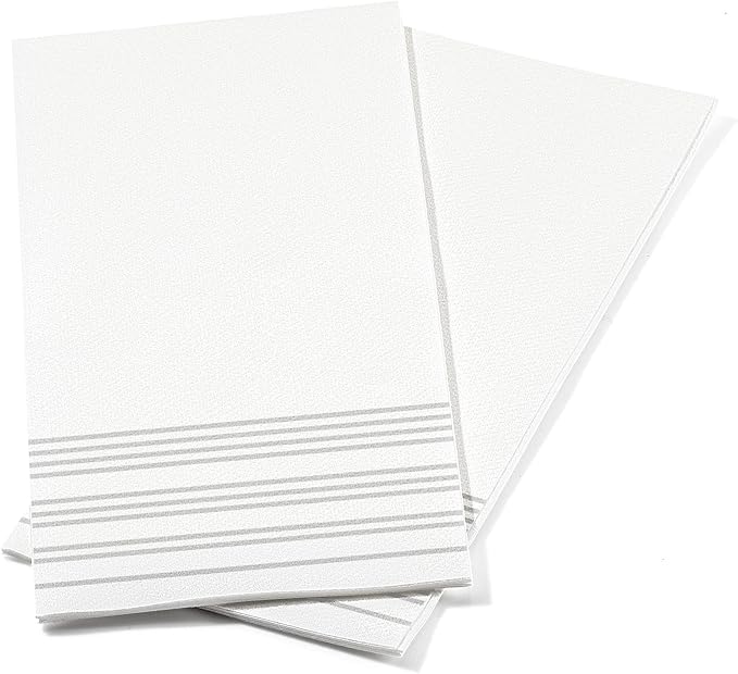 100 Pack Linen Feel Guest Paper Hand Towels | Disposable Super Absorbent Airlaid Paper Towels For Bathroom, Party, Weddings, Or Events | 12 x 17 Inches 1/6 Folded Decorative Design