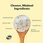 Pronounce Laundry Detergent Powder Alternative | Cleaner Ingredients. Safer for Sensitive Skin. Stain + Smell Fighting. With Essential Oils. HE Safe - 120 Loads (Lemon).