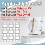 Cleaning Rag for Ecovacs Winbot W2 Omni, W1 Pro, W1 Window Vacuum Cleaner Robot, Washable and Reusable W2 Omni Mop Cloth W1 Mop Pad Accessories 9 Pcs