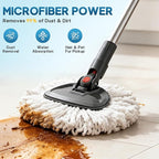 JTIEO 12 Pack Mop Head Replacement Compatible with O Cedar Spin Mop, Microfiber Spin Mop Heads Replacements for EasyWring System, Deep Cleaning & Machine Washable