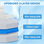 50 Pcs Disposable Toilet Bowl Wand Refills for Clorox, Upgraded Replacement Heads System Compatible with Clorox Toilet Wand Refills for Bathroom Cleaning