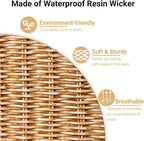 Pantry Organizers and Storage Basket for Organizing with Handles, Large Woven Storage Baskets for Shelves, Kitchen, Laundry, Waterproof Storage Bins for Fruit, Bread, Vegetable, 3Pack, Natural