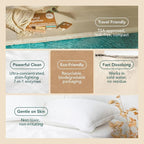 Kind Laundry Detergent Sheets with Stain-Fighting Enzymes - Plant Powered Eco-Friendly Laundry Soap Sheets - Home or Travel Laundry Detergent - Ocean Breeze, 18 Loads (Mom's Choice Award Winner)
