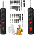 Cordless Electric Screwdriver, Rechargeable Mini Power Screwdriver Kit with Bits, Portable Electric Drill Driver for Home Repair, DIY
