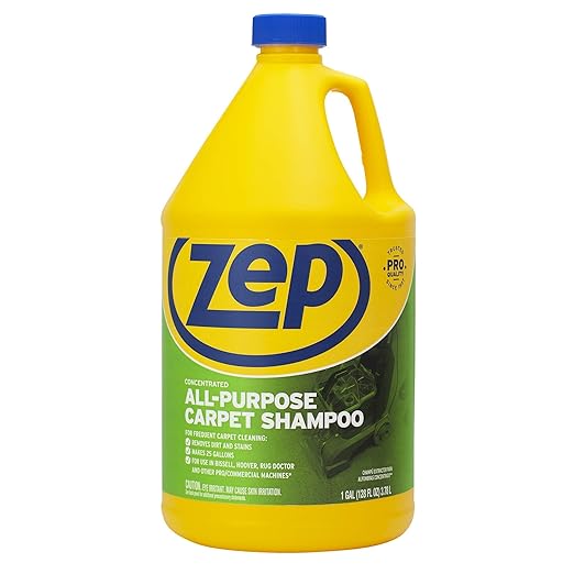 Zep Carpet Shampoo Concentrate and Foaming Wall Cleaner Bundle - 1 Gallon and 18 oz