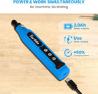 Cordless Rotary Tool, Rotary Tool 4V, 5-Speed, 2.0Ah Capacity and Fast Charging, 31 Pcs Accessories, Lightweight, Ideal for Crafter and DIY Project, Blue