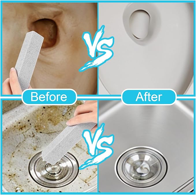 36 Pack Pumice Stone for Toilet Bowl Cleaner, Pumice Stone Remove Hard Water Rings, Calcium Buildup, Grease, Suitable for Bathroom, Kitchen Sink, Grill, Pool, Household (Grey, 5.9 x 1.4 x 1inch)