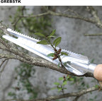 GREBSTK Garden Manual Weeding Tools Stainless Steel Beech Handle Shovel for Weeding, Cultivating, Transplanting, Digging