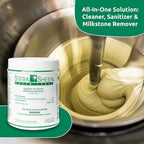 Stera Sheen - Green Label Sanitizer + Cleaner + Milkstone Remover | Cleaner and Sanitizer for Soft Serve + Shake Machines + Ice Maker and Ice Machines | By Purdy Products, 100 count, 2 Ounce Sachets