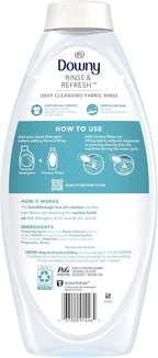 Downy Rinse Laundry Odor Remover, Cool Cotton Scent, 48 fl oz, Fabric Softener And Laundry Odor Removal Rinse, Fights Odors At The Source, HE Compatible