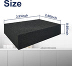 8pc Black Carborundum Sponge Nano Emery Sponges Caspian Stone Pot Clean Brush Rust Eraser Grit Scouring Pads Pot Cleaning Pads with Carborundum Washing Kitchen Cleaner Tool(thickness-1inch)