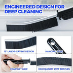 Scrub Brush - 6 Pack, Scrub Brushes for Cleaning, Heavy-Duty Scrub Brush, Stiff Bristles Cleaning Brush, for Kitchen, Bathtub, Floor and Wall Surfaces, Green