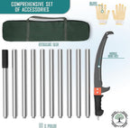 Pole Saws for Tree Trimming, 15ft Extendable Long Tree Trimmers Long Handle Pruner, Sharp Steel Blade, Tree Pruner, Tree Saw