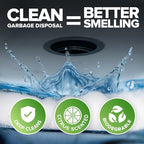 Renuv® Garbage Disposal Cleaner and Deodorizer Tablets Drain Freshener, Foaming Citrus Scent, Sink Odor Refresher for Kitchen Garbage Disposer Cleaning (12 XL Tablets - One Year Supply)