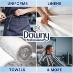 Downy Fabric Softener, Bulk Liquid Fabric Conditioner for Commercial & Residential Washing Machines, 190 loads, Clean & Fresh Scent, 140 fl oz