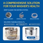 24 Count Washing Machine Cleaner for Pet Hair Relief Tablets - HE-Safe, Septic-Safe, Lavender Scent, 1-Year+ Supply, Pet-Friendly Washer Cleaner for Top/Front Load Washers