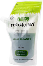 RESÖLUTION Ooze Resolution Gel Glass Cleaner (2 Pack 240ml Each) - Liquid Cleaning Solution Natural Clay-Based Non-Toxic Formula Glass and Metal Cleaner - Reusable - Non Abrasive Grunge Off