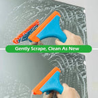 3 Pcs Flexible Silicone Squeegee, FineGood 5.9” Blade Window Squeegee Shower Squeegee for Glass Doors, Car Windshield, Mirror, Window