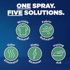 Downy Wrinkle Releaser Spray | All In One Wrinkle Release Spray, Odor Eliminator, Static Remover | Fabric Refresher & Ironing Aid for Clothes | 16.9 Fl Oz (Pack of 2) & 3 FL Oz, Crisp Linen Scent