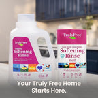 Truly Free Natural Fabric Softener | Non-Toxic for Babies & Kids Sensitive Skin | Plant-Based Laundry Softening Conditioner | Safe, Gentle & Chemical-Free | Unscented | 1 Pack with Jug