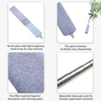 Retractable Gap Dust Cleaner Flat Duster for Under Appliances Household Cleaning Tools for Cleaning Under Appliances Furniture Couch Fridge 55.12icnh Gray