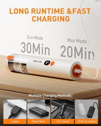 OXILAM Car Vacuum Handheld Vacuum Portable Cordless-14000PA High Power, Blow & Suction 2 in 1, Up to 30 Mins Runtime, Small Vacuum Cleaner for Home, Pet, Car, Office, Ideal Gifts for Men & Women