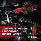Electric Ratchet Wrench Set,40 Ft-lbs, 550 RPM, 16.8V Cordless Ratchet Wrench 3/8", Variable Speed Power Ratchet Tool Kit with 1/4" Adapter, LED Light, 2 * 2.0Ah Batteries and Fast Charger