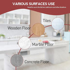 Spin Mop Scrub Brush Head Compatible with oceda EasyWring 1-Tank System, 2 pcs Scrub Brush, Floor Scrubber Hard Bristle Cleaning Brush for Bathroom, Kitchen, Tub and Tile