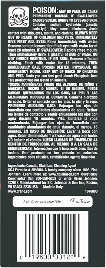 Drano Kitchen Granules Drain Clog Remover and Cleaner, Unclogs blockage from Grease or Cooking Oil, 8.8 oz