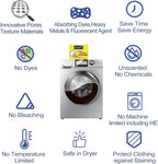 DR.EASY Color Trapper sheets for Laundry 120ct,remove dyes,fluorescent & heavy metals,maintain original color,Special Pores Texture absorb dyes more & faster,unscented,no Chemicals,safe in dryer
