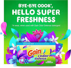 Gain Dryer Sheets Plus Odor Defense, Super Fresh Blast Scent, 240 Count, Helps fight static and odor, laundry sheets