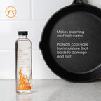 Outset Cast Iron Seasoning and Conditioning, 8 Ounces, for Seasoning and Cleaning Cast Iron